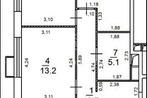 Москва, Тагильская улица, 2к1 продажа квартиры Бульвар Рокоссовского 3 комнаты